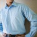 Men's Two-Pocket Broadcloth Long-Sleeve Shirt