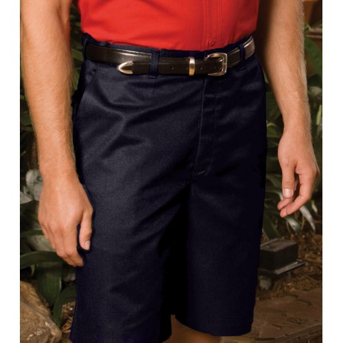 Men's Blended Flat-Front Chino Shorts–11" Inseam