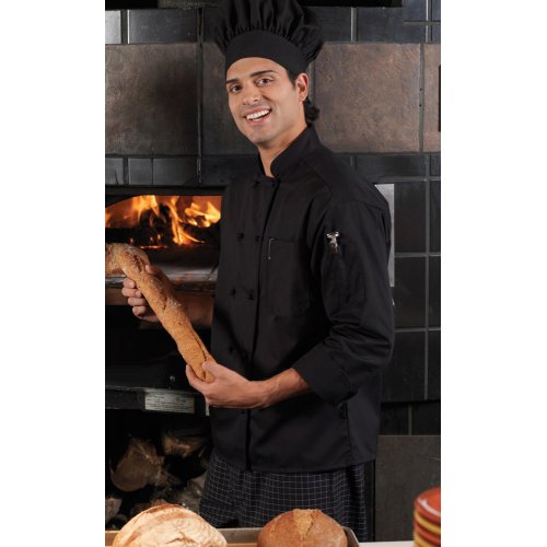 10 Knot Button Long Sleeve Chef Coat