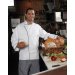 12 Cloth Button Classic Chef Coat with Trim