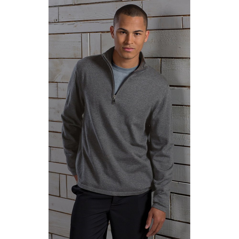 Quarter Zip Fine Gauge Sweater Edwards Garment National Uniforms
