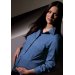 Ladies' Tailored Maternity Stretch Broadcloth Blouse