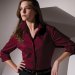 Ladies' Tailored Full-Placket Stretch Broadcloth Blouse
