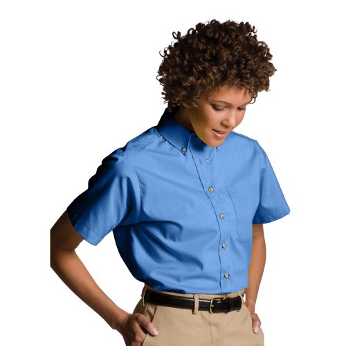Ladies' Easy Care Poplin Short-Sleeve Shirt