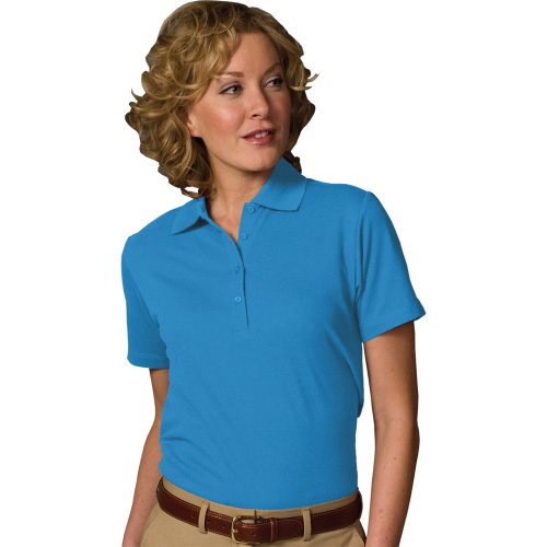 Ladies' Blended Pique Short Sleeve Polo