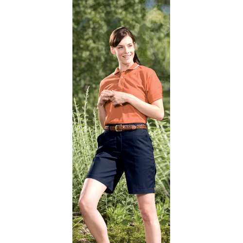 Ladies' Blended Flat-Front Chino Shorts