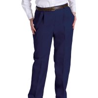 Ladies' Business Casual Pleated Chino Pants