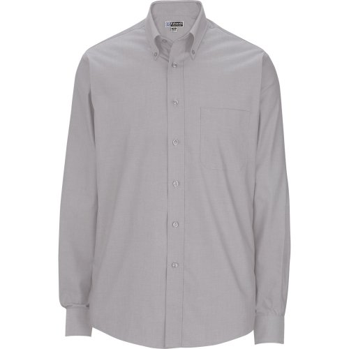 Men's Pinpoint Oxford Long-Sleeve Shirt with Button-Down Collar
