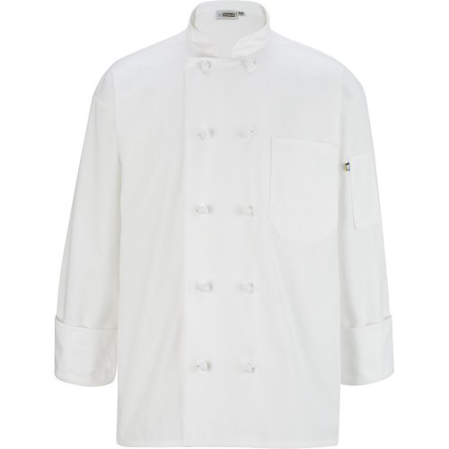 10 Knot Button Long Sleeve Chef Coat