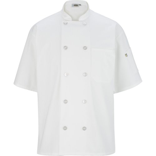 10 Button Short Sleeve Chef Coat