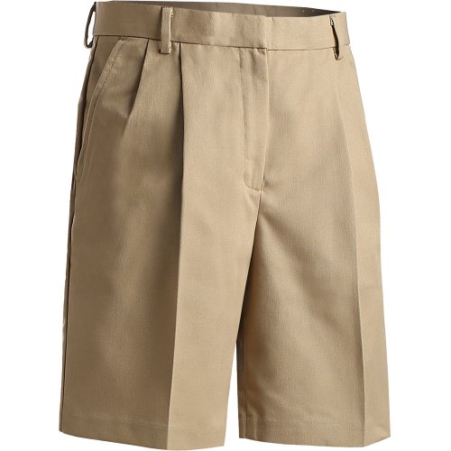 Ladies' Business Casual Pleated Chino Shorts