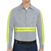 Enhanced Visibility Cotton Long Sleeve Work Shirt