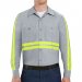 Enhanced Visibility Industrial Long Sleeve Work Shirt