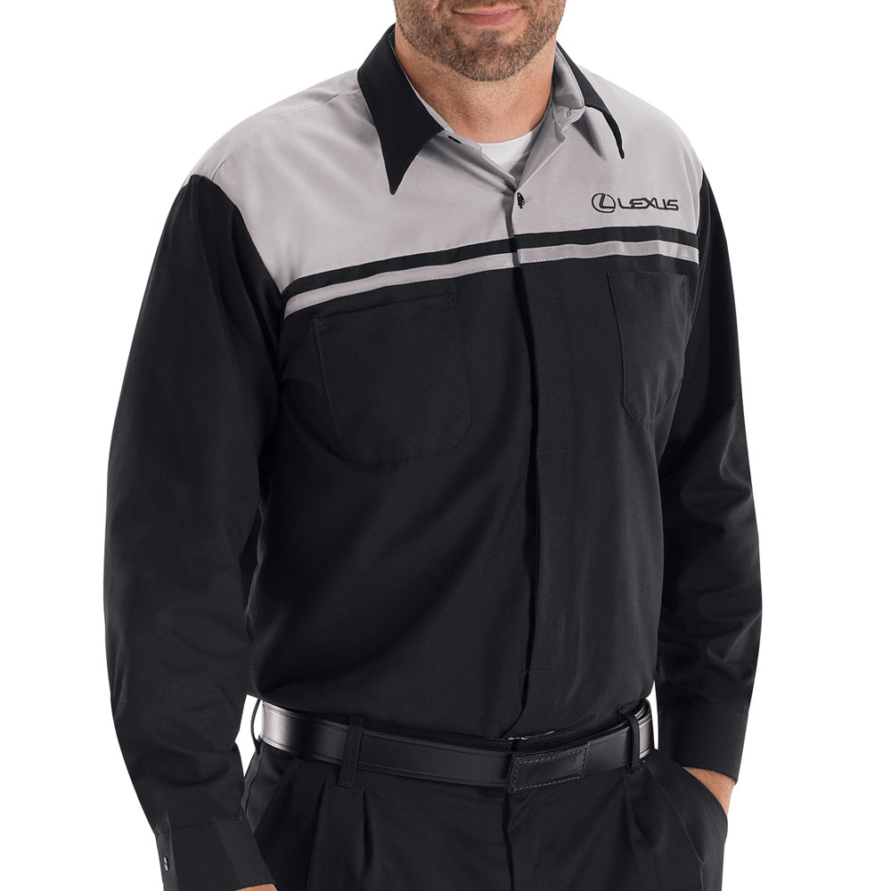 Lexus® Long Sleeve Technician Shirt Red Kap Image Apparel Program