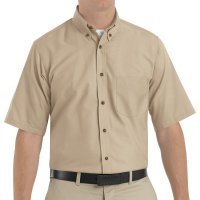 Men's Poplin Short Sleeve Dress Shirt