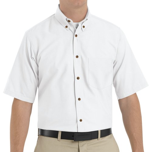 Men's Poplin Short Sleeve Dress Shirt