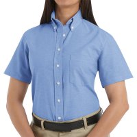 Women's Executive Oxford Short Sleeve Dress Shirt