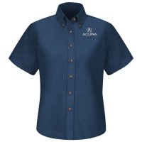 Acura® Women's Short Sleeve Poplin Dress Shirt