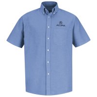 Acura® Men's Short Sleeve Executive Oxford Dress Shirt