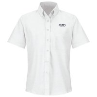 Audi® Women's Short Sleeve Executive Oxford Dress Shirt