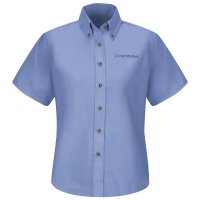 Honda® Women's Short Sleeve Poplin Dress Shirt