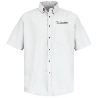 Lexus® Men's Short Sleeve Poplin Dress Shirt