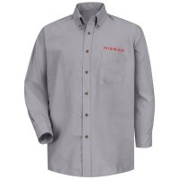 Nissan® Men's Long Sleeve Poplin Dress Shirt