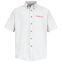 Nissan® Men's Short Sleeve Poplin Dress Shirt