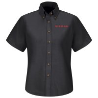 Nissan® Women's Short Sleeve Poplin Dress Shirt