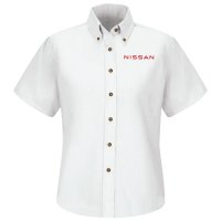 Nissan® Women's Short Sleeve Poplin Dress Shirt