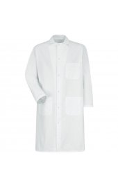 Gripper-Front Butcher Frock