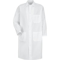 Gripper-Front Spun Polyester Butcher Coat