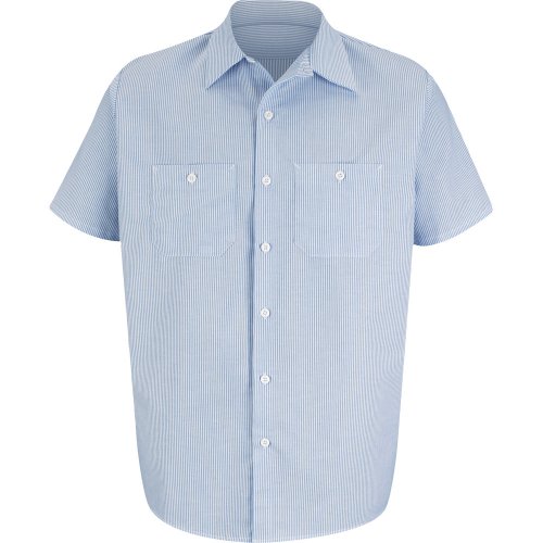 Industrial Stripe Oxford Short Sleeve Shirt