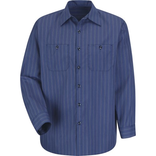 Industrial Stripe Poplin Long Sleeve Shirt