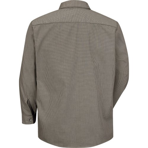 Micro-Check Long Sleeve Work Shirt