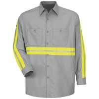 Enhanced Visibility Industrial Long Sleeve Work Shirt
