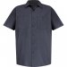 Men's Geometric Micro-Check Short Sleeve Work Shirt
