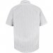 Men's Striped Short Sleeve Dress Uniform Shirt