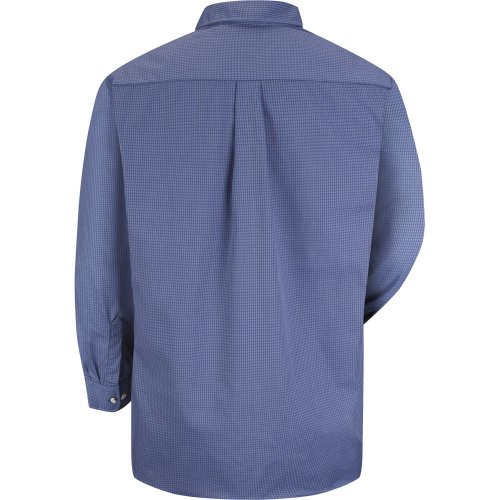 Mini-Plaid Long Sleeve Work Shirt