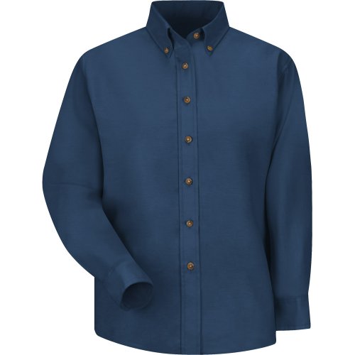 Women's Poplin Long Sleeve Dress Shirt