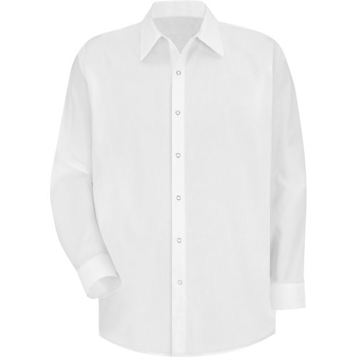 Men's Specialized Polyester Pocketless Long Sleeve Work Shirt
