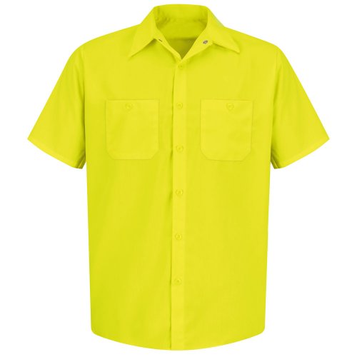 Enhanced Visibility 100% Polyester Short Sleeve Work Shirt
