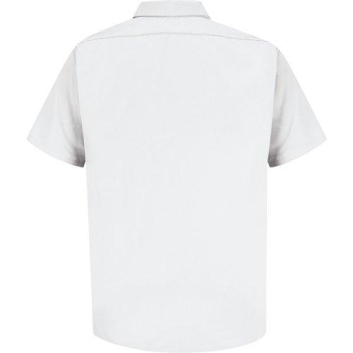 Men's Specialized Polyester Pocketless Short Sleeve Work Shirt