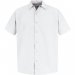 Men's Specialized Polyester Pocketless Short Sleeve Work Shirt