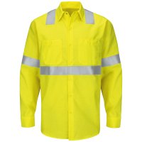 Hi-Visibility Ripstop Long Sleeve Work Shirt Type R, Class 2