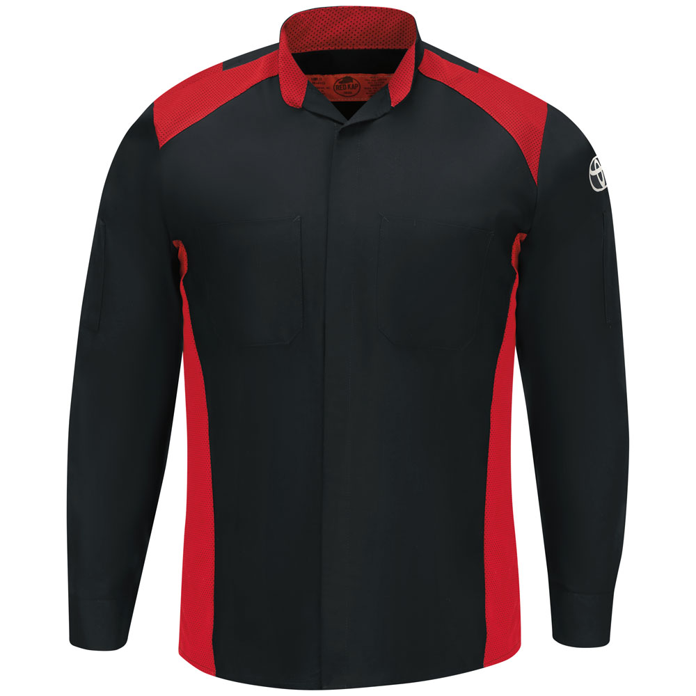 Toyota Long Sleeve Technician Shirt Red Kap Image Apparel Program National Uniforms