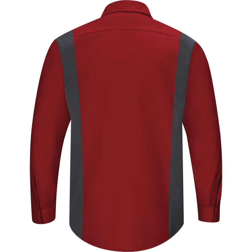 red kap men's performance plus shop shirt with oilblok technology
