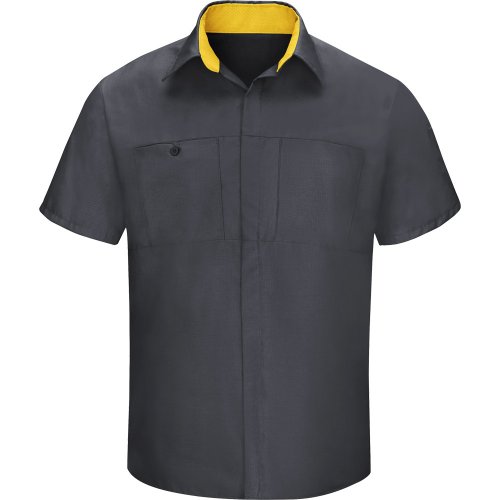 Men's Performance Plus Short Sleeve Shop Shirt With Oilblok Technology