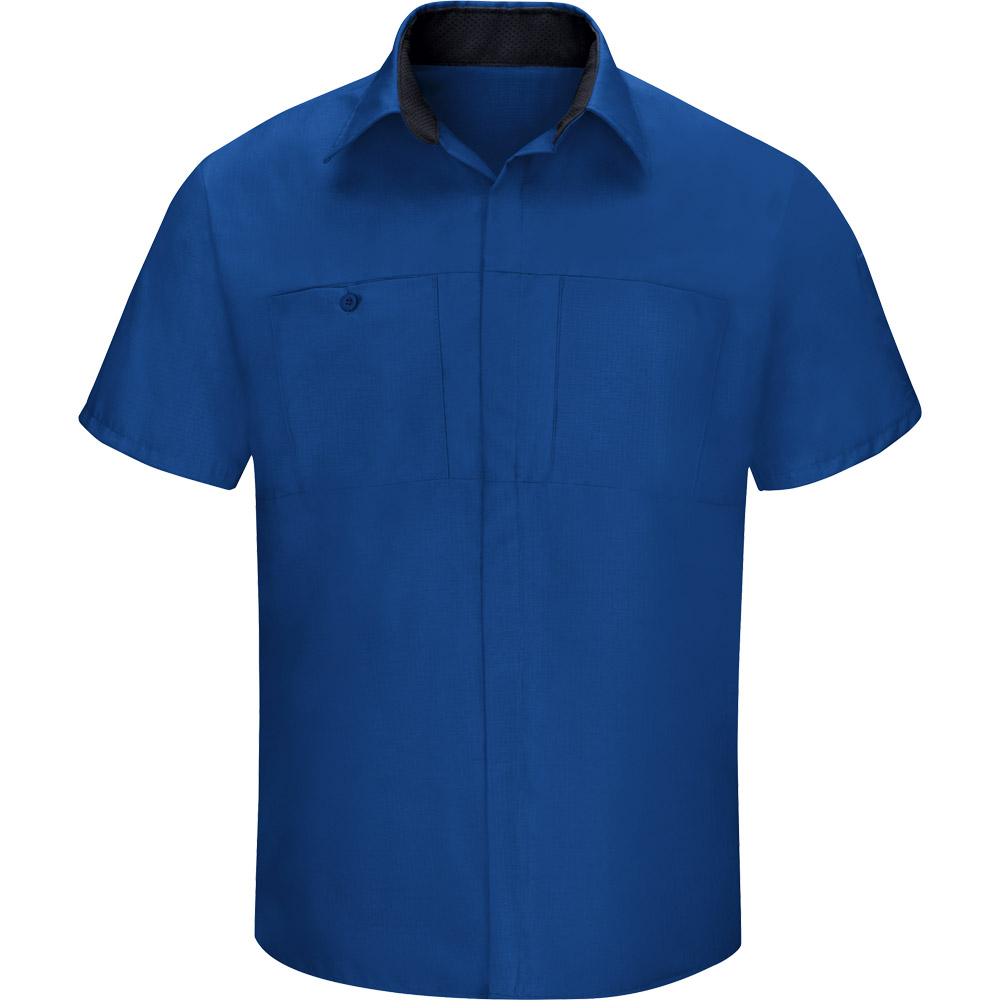 red kap men's performance plus shop shirt with oilblok technology
