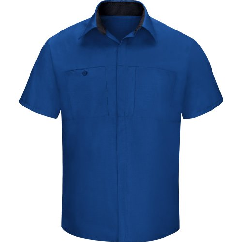 Men's Performance Plus Short Sleeve Shop Shirt With Oilblok Technology